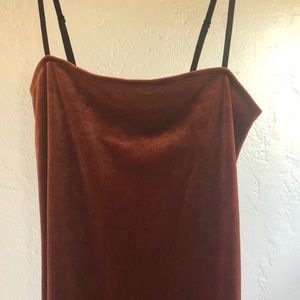 Burnt orange velvet dress ✨